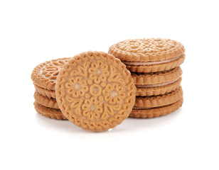 pastry cookies isolated on white background