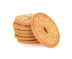 pastry cookies isolated on white background