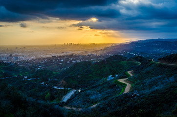 Sunset from the Hollywood Hills