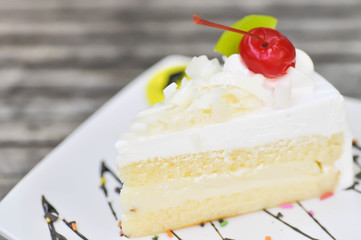 coconut cake or sponge cake