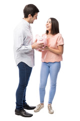 Cute couple with some money saved