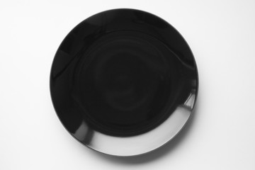 黒い丸皿
