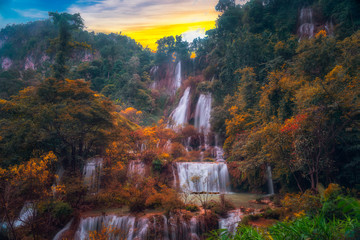 The beauty of Thi lo Su Waterfall Umphang,Thailand