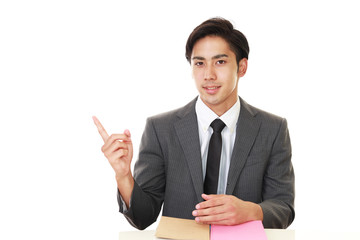 指示するビジネスマン