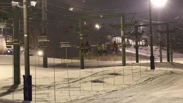夜のスキー場 / 北海道