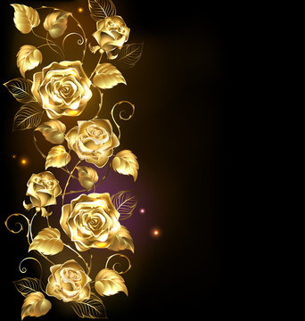 Twisted Gold Rose