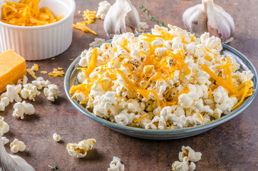 Homemade cheese popcorn
