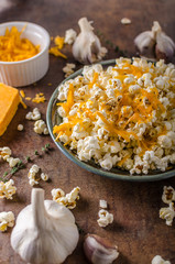 Homemade cheese popcorn