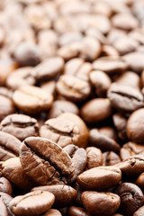 close up coffee beans background
