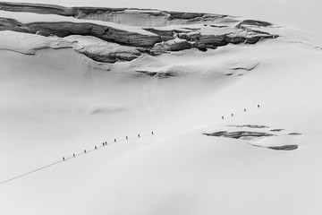 Aufstieg zur Wildspitze