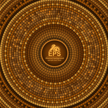 Round greek tile geometric background