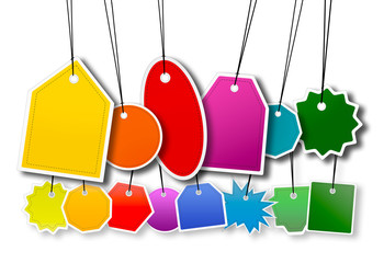 Concept of empty banner for sales promotion