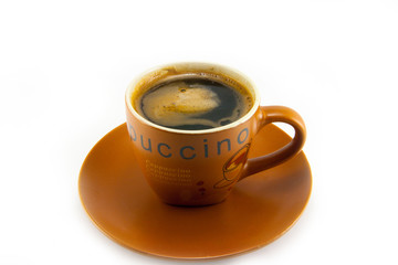 A cup of cappuccino