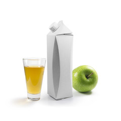 Packing template for juice