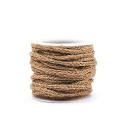 Decorational rope string on a bobbin