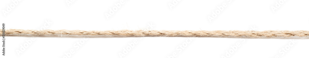 Wall mural line of a linen rope string