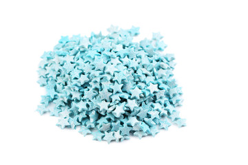 Colorful sprinkles isolated on a white