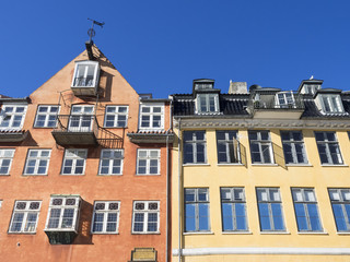 Buildings of Nyhavn in Copenhagen