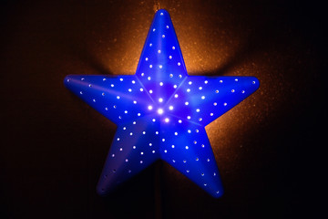 nightlight in the shape of a star in the children's room