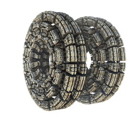 3D render concept design of space shuttle vehicle