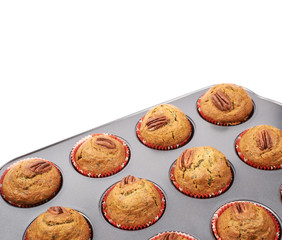 Muffin pan isolated