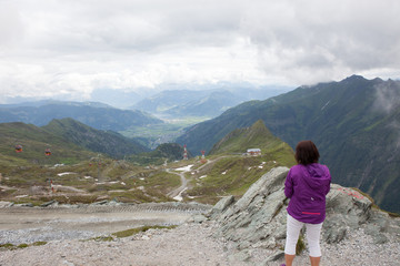 Naklejka premium On the way up to Kaprun