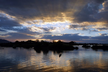 Boat and Mekong river