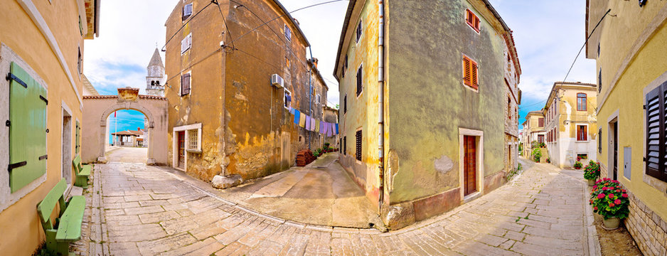 Town of Visnjan old stone street
