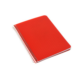 Closed notebook isolated