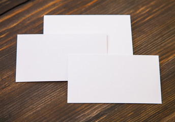 Empty business cards