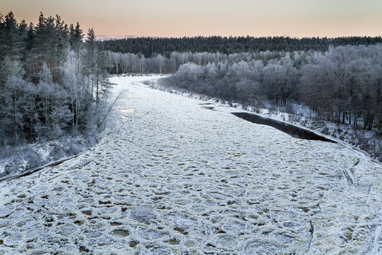 Gaujas river
Gauja river beginning of winter,Latvia