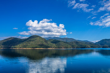 Naklejka premium Reserved water at Mae Ghat irrigation dam