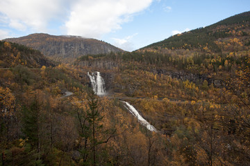 Beautiful autumn landscape west in Norway