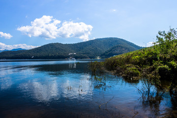 Reserved water at Mae Ghat irrigation dam