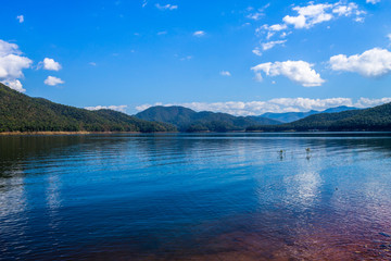 Reserved water at Mae Ghat irrigation dam