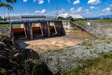 Reserved water at Mae Ghat irrigation dam