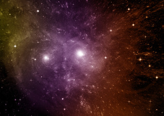 galaxy in a free space