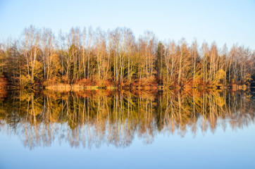 Spring through the looking glass at Svisloch river in Minsk.