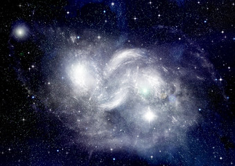 Fototapeta premium galaxy in a free space