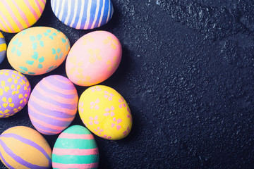 Colorful easter eggs