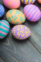 Colorful easter eggs