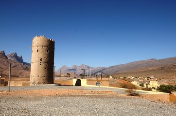 Vue panoramique sur Al Hamra (Oman)