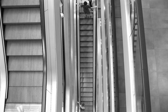 Rolltreppen von oben