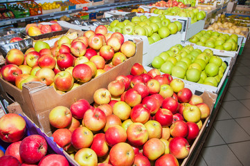Fruits in supermarket