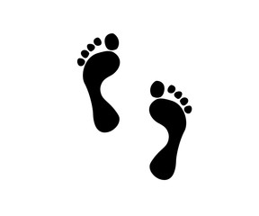 Fototapeta na wymiar footprint icon