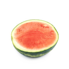 Half of a watermelon isolated