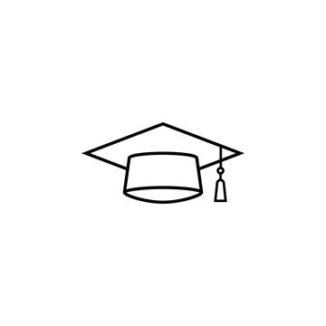 recommend clip art: Graduation cap line icon, education and high school element, academy hat vector graphics, a linear pattern on a white background, eps 10.