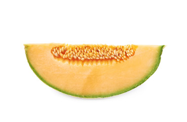 Single slice of a melon