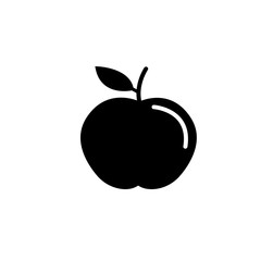 Apple solid icon, food and diet element, healthy vector graphics, a filled pattern on a white background, eps 10.