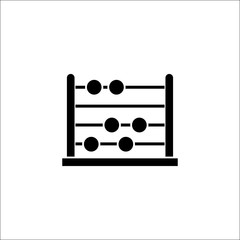 School abacus solid icon, education and school element, math vector graphics, a filled pattern on a white background, eps 10.